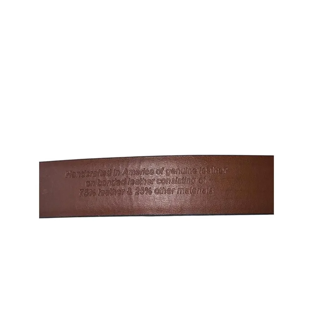 Men’s Black Genuine Leather‎ Dress Belt Silver Buckle Size 40/100 Classic